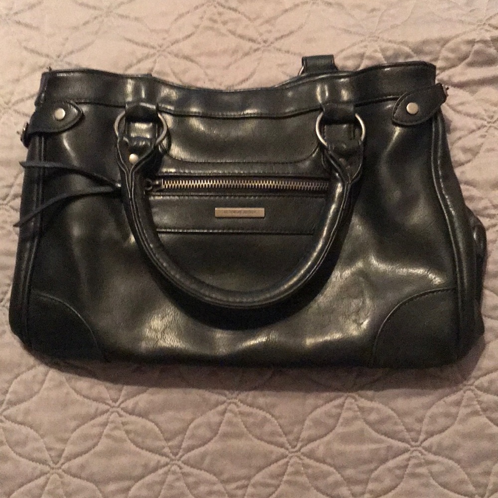 Black leather Victoria’s Secret purse